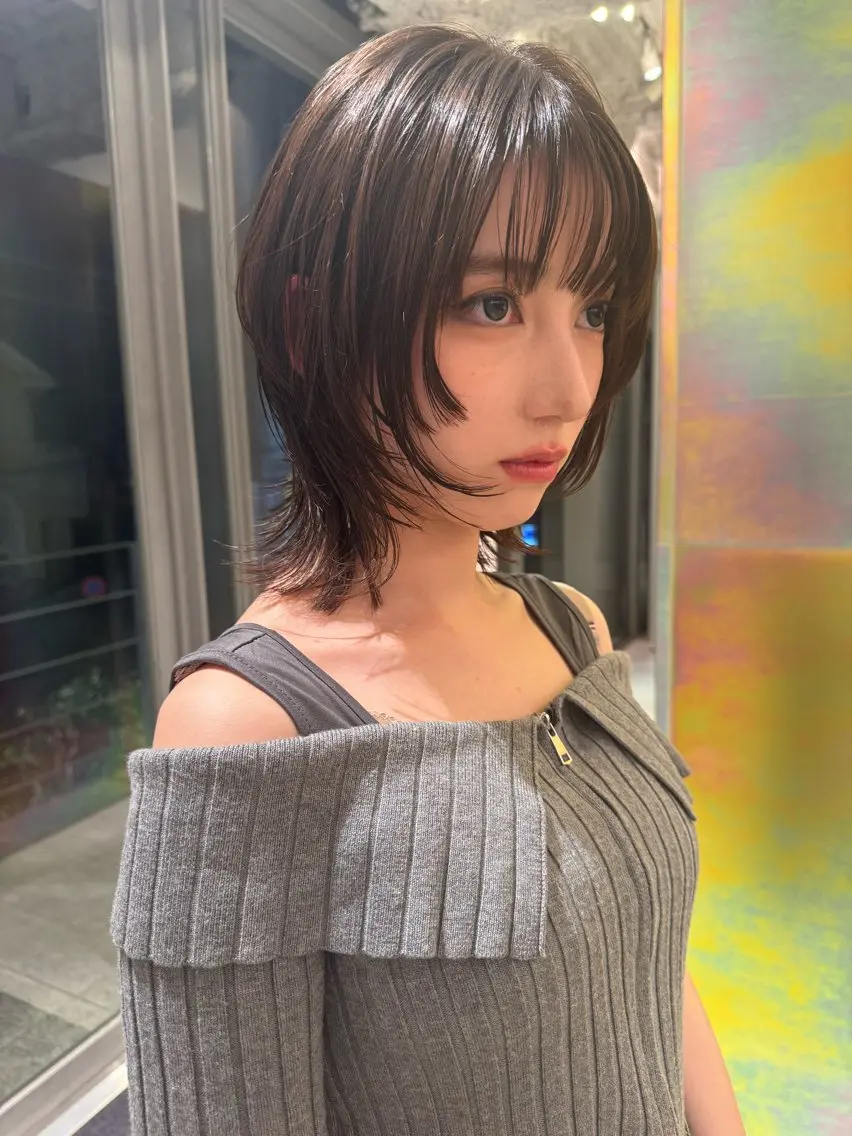 ミディアム カット 似合わせボブ/ 大人ボブ🩵しおのヘアスタイル