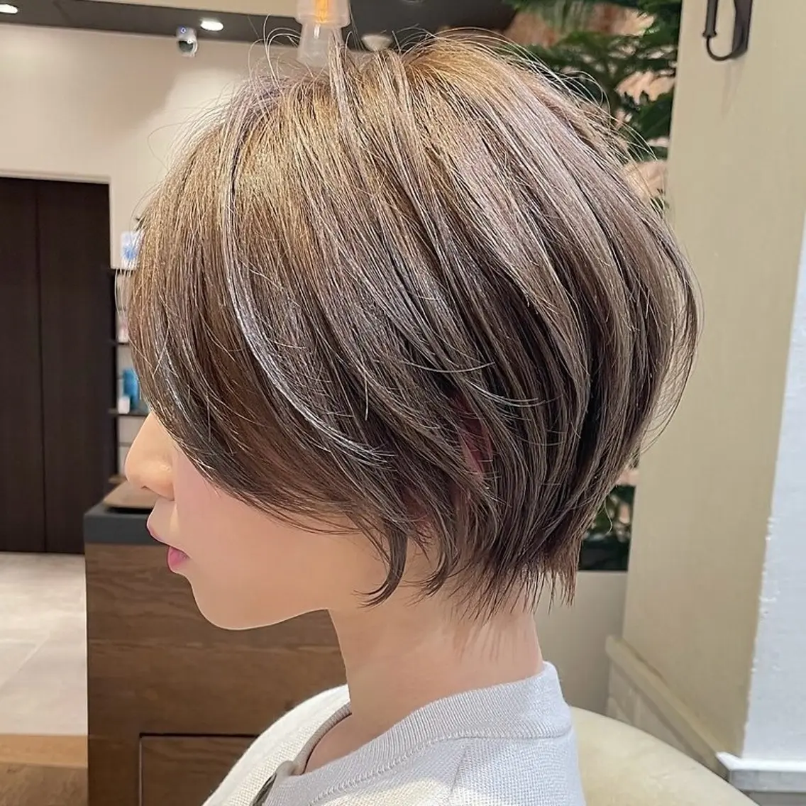 ショート カット ヘアカラー 朝ラク/大人ショート /銀座/若狭真央のヘアスタイル