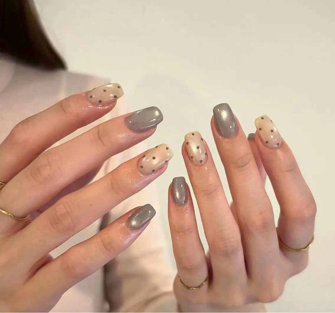 ネイル 韓国ネイル 持ち込み ニュアンスネイル ネイルチップ ハンドネイル TABI ANA.CHUOのネイルデザイン