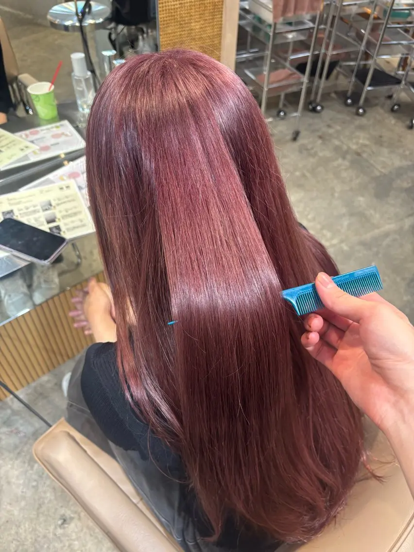 ロング カラー ヘアカラー 艶カラー/カラー モデル募集中/シンヤのヘアスタイル