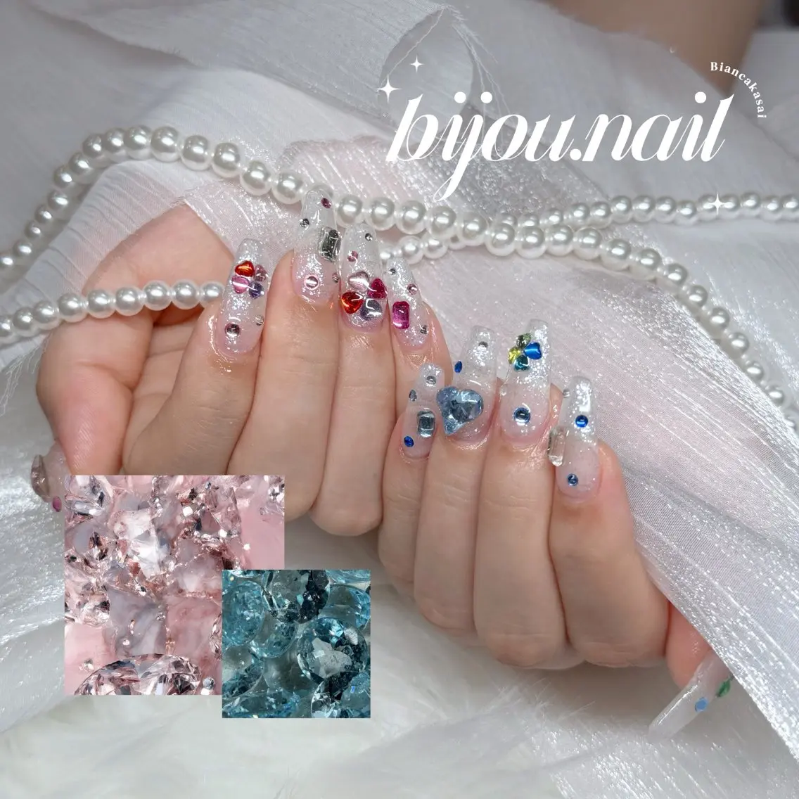 ネイル ハンドネイル Bianca葛西 🍒Hinanoのネイルデザイン
