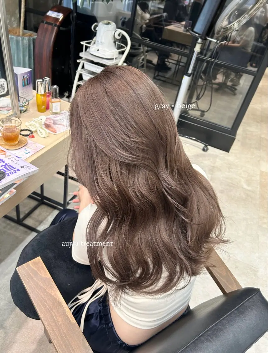 ロング rio￤ブラウン￤暗 髪￤縮毛矯正🌙のヘアスタイル