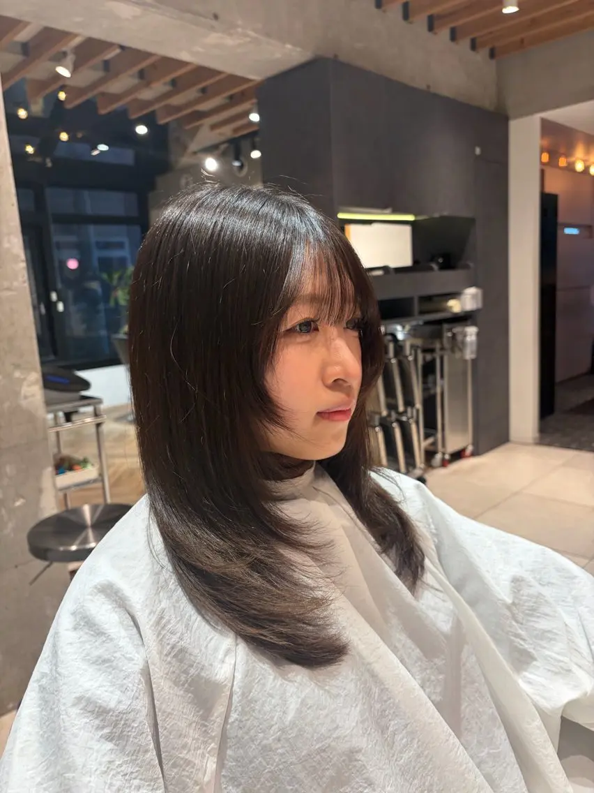 セミロング カット 髪質改善＆高級カラー ✨野井琢生のヘアスタイル