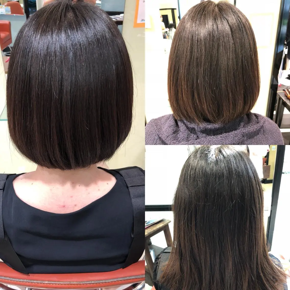 ミディアム 髪質改善 縮毛矯正 トリートメント 長津 健一郎のヘアスタイル