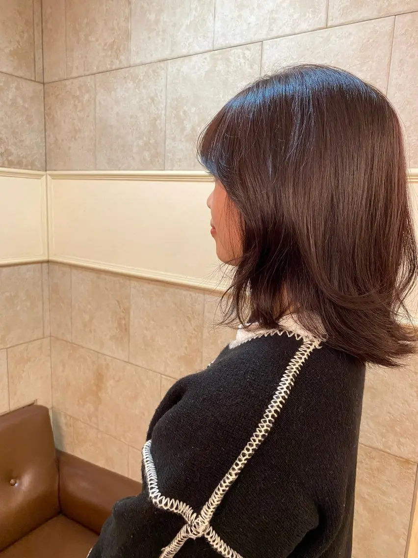カラー ブラウンカラー 恩田 美波のヘアスタイル