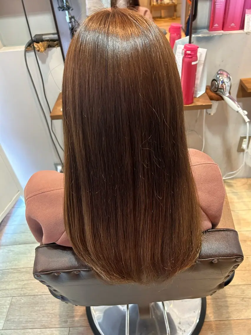 ロング 縮毛矯正 utimura itsukiのヘアスタイル