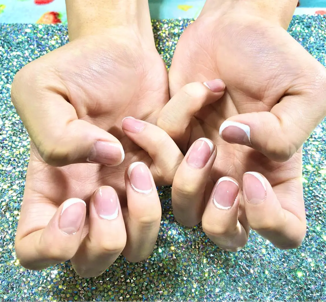 メンズ ネイル ニュアンスネイル ホワイト Tairacchi タイラッチのネイルデザイン