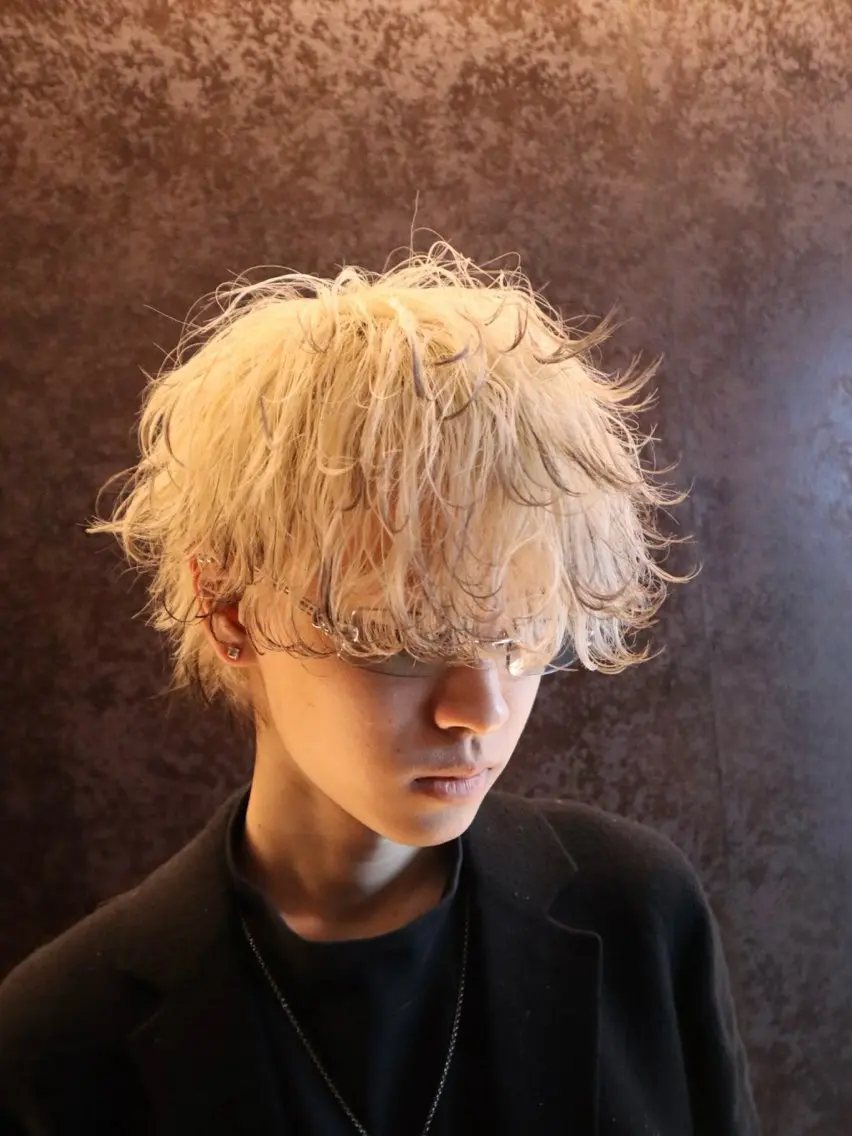 カラー パーマ メンズ カット ヘアカラー 🔥メンズ職人🔥 ✂️加瀬澤駿✂️のヘアスタイル