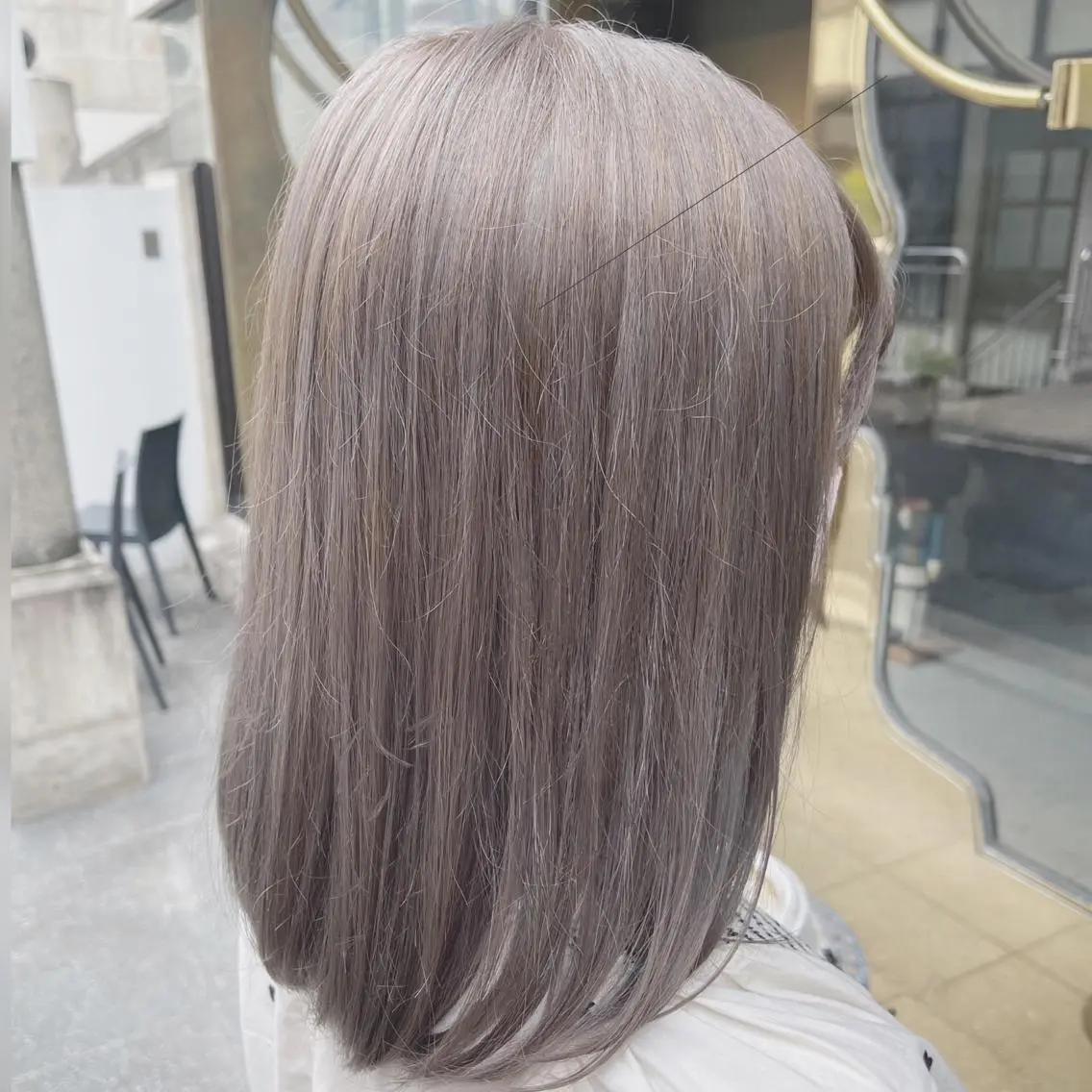 セミロング カラー ヘアアレンジ TOKI /透明感/原宿のヘアスタイル