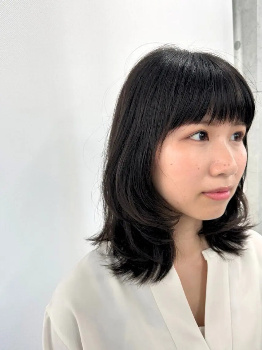 ミディアム 小顔カット カット ヘアカラー トリートメント Endearing 🌟銀座のヘアスタイル