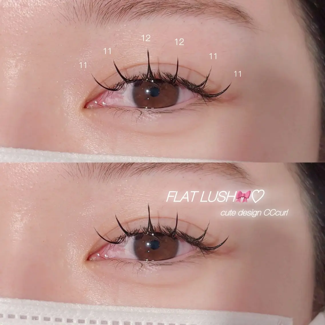 マツエク・マツパ フラットラッシュ CreBiA🎀 ayaのマツエク・マツパデザイン