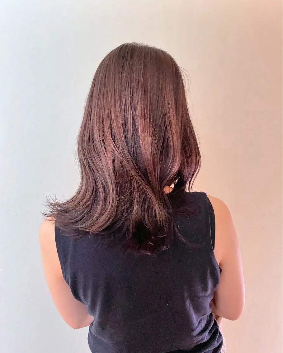 ミディアム カラー ヘアカラー トリートメント 🩵ナチュラルカラー 🩵モモのヘアスタイル