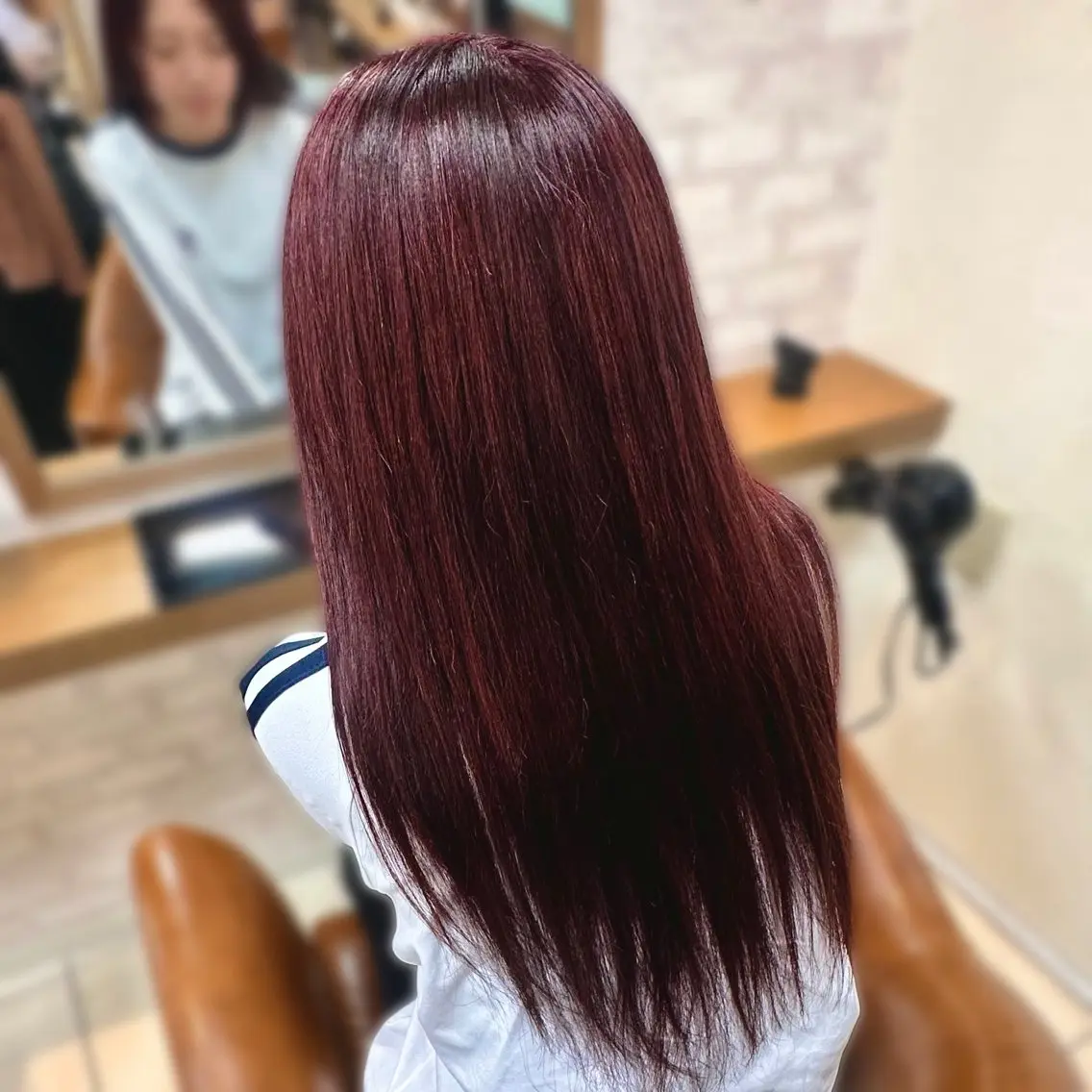 ロング カラー 髪質改善/ブラック ヘア/リンのヘアスタイル