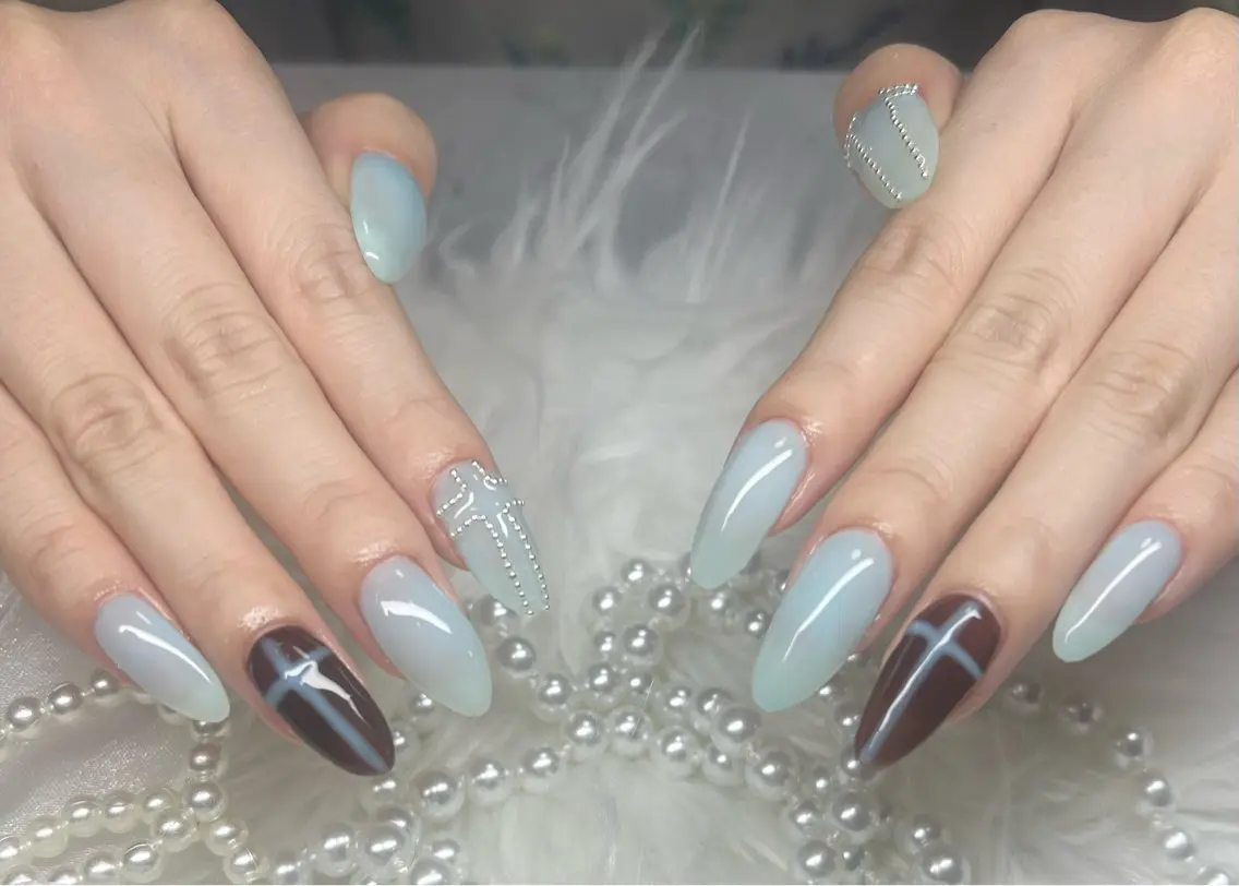 ネイル ハンドネイル 🧸RU ALLY asumi❁⃘*.ﾟのネイルデザイン