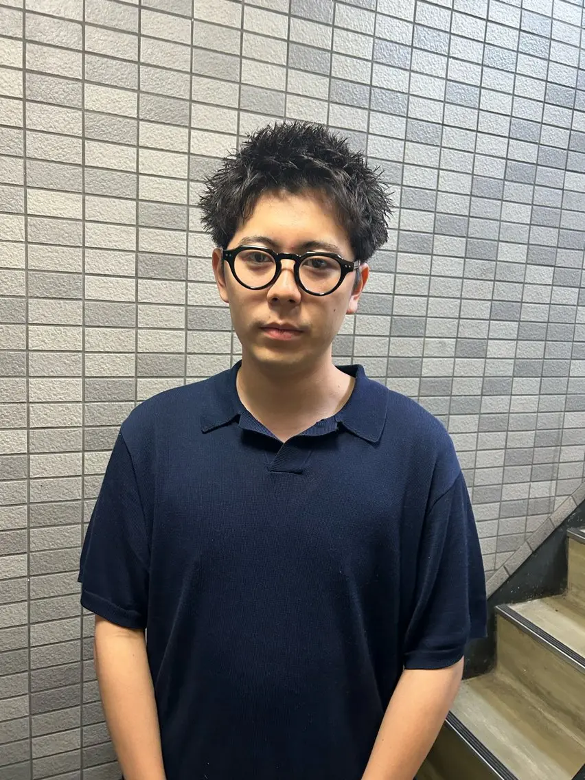 ショート パーマ メンズ メンズブリーチ メンズハイライト メンズインナーカラー メンズパーマ プードルパーマ カット パーマ トリートメント 💈メンズ短髪特化 ✂︎伊藤大輝💈のヘアスタイル