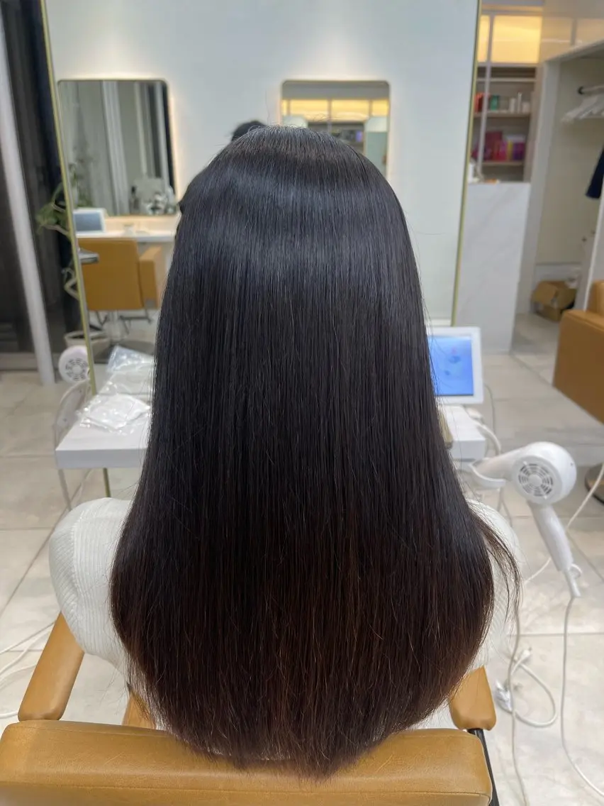 ロング 中顔面短縮 顔まわり新田大翔のヘアスタイル