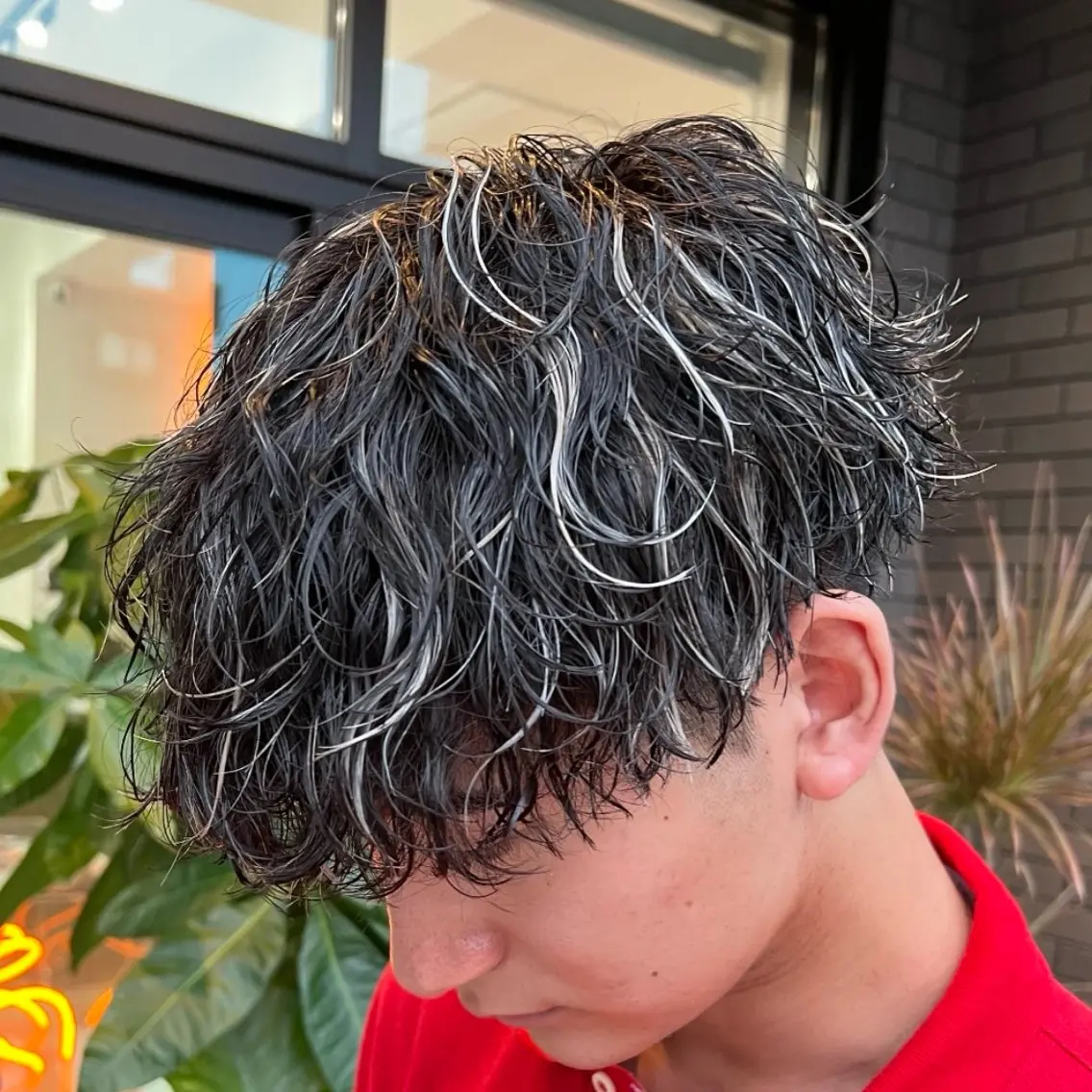 ミディアム カラー ヘアアレンジ メンズ fifth 石川 凪のヘアスタイル