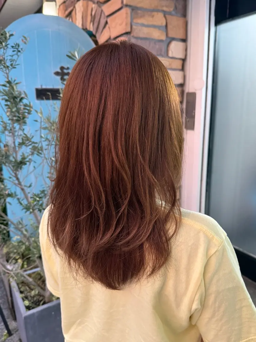 ミディアム カラー ヘアカラー 透明感カラー/パーマ 🌀アオノのヘアスタイル