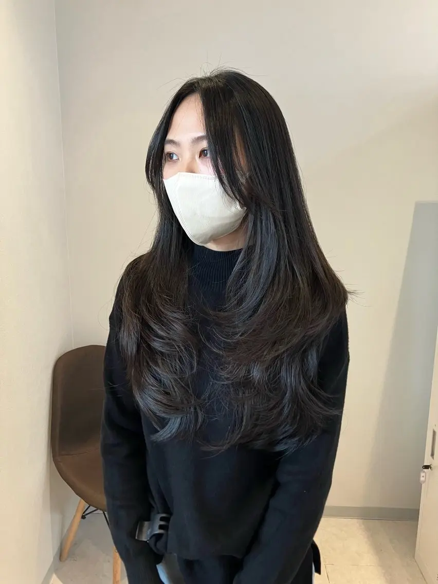 ロング カット 縮毛矯正 NORI ☆のヘアスタイル