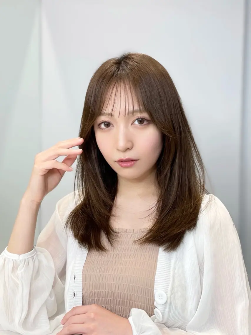 ミディアム カラー カット ヘアカラー トリートメント 🦋韓国系指名No1 店長/圓山 祐也🦋のヘアスタイル