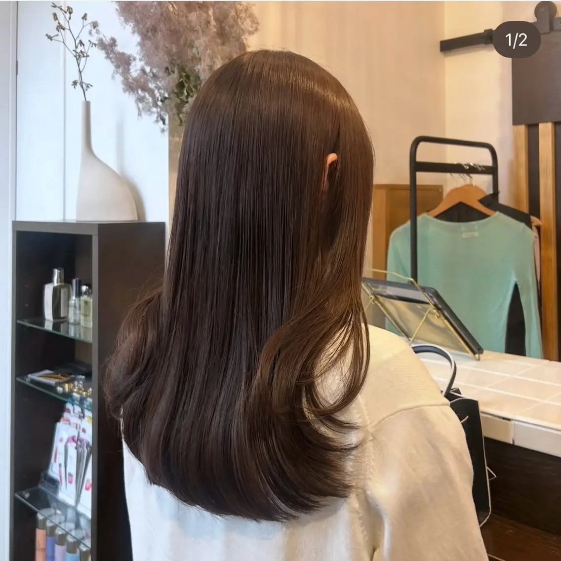 ロング カラー ヘアカラー 透明感カラー/ くるくるパーマミウのヘアスタイル