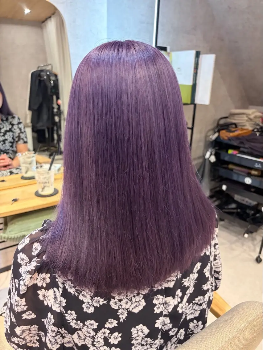 ミディアム ヘアカラー HAILEY/ 富田実桜のヘアスタイル