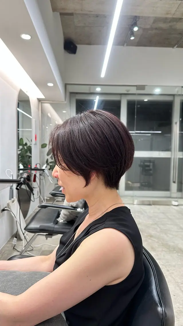 ショート ハンサムショート ショートヘア あいこ/ハンサムショ ート無料/日本橋🌷のヘアスタイル