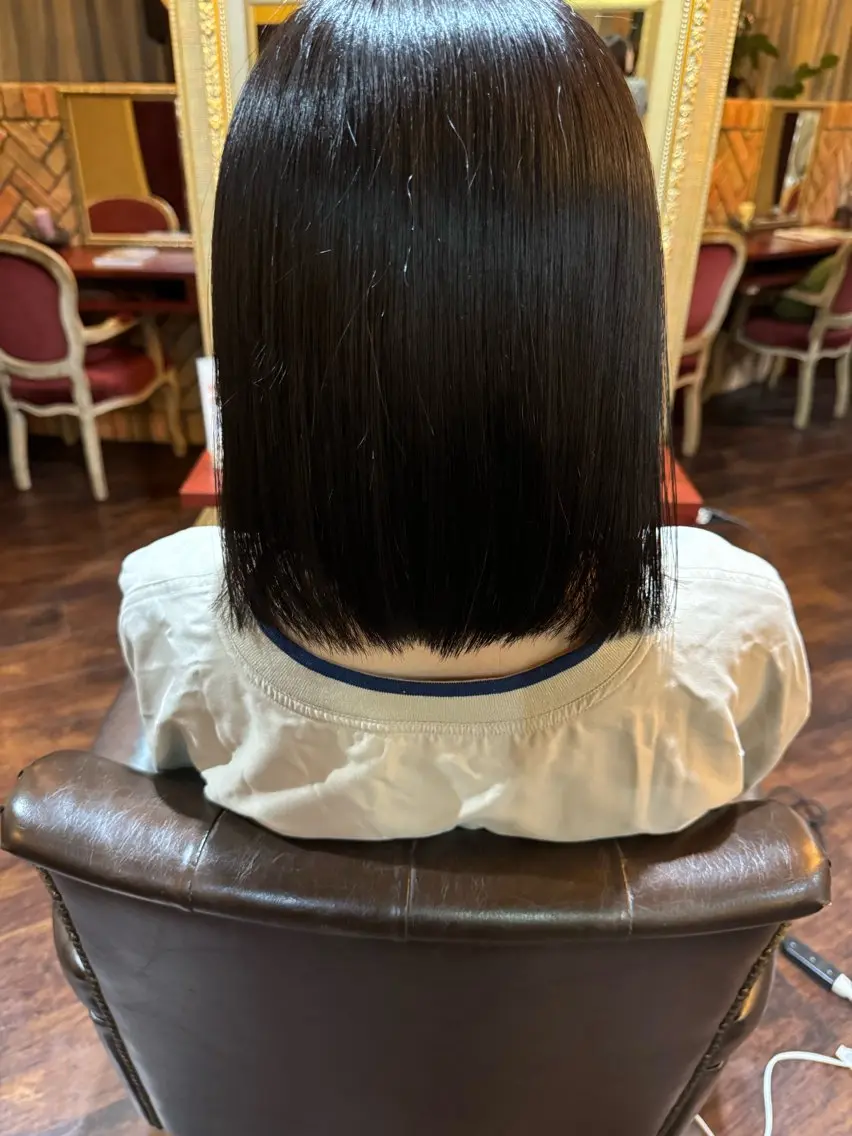 ミディアム カラー 透明感カラー 古賀 相己のヘアスタイル