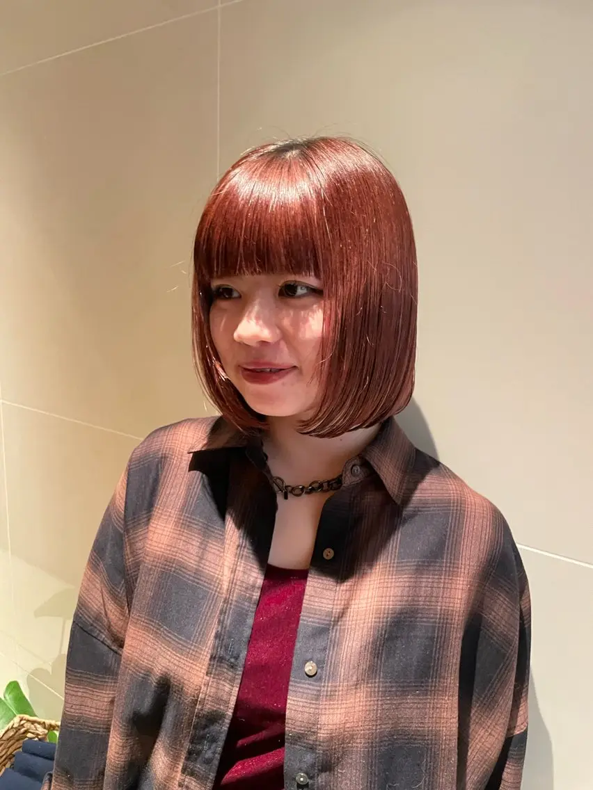 ミディアム パーマ 縮毛矯正 レイヤー/縮毛矯正 🪄chihiroのヘアスタイル