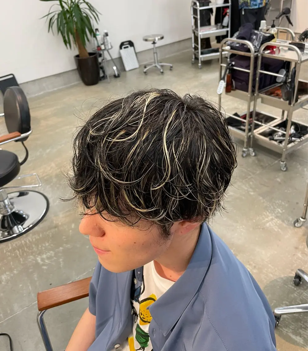 ショート ハイライト Sugahara Shunkiのヘアスタイル
