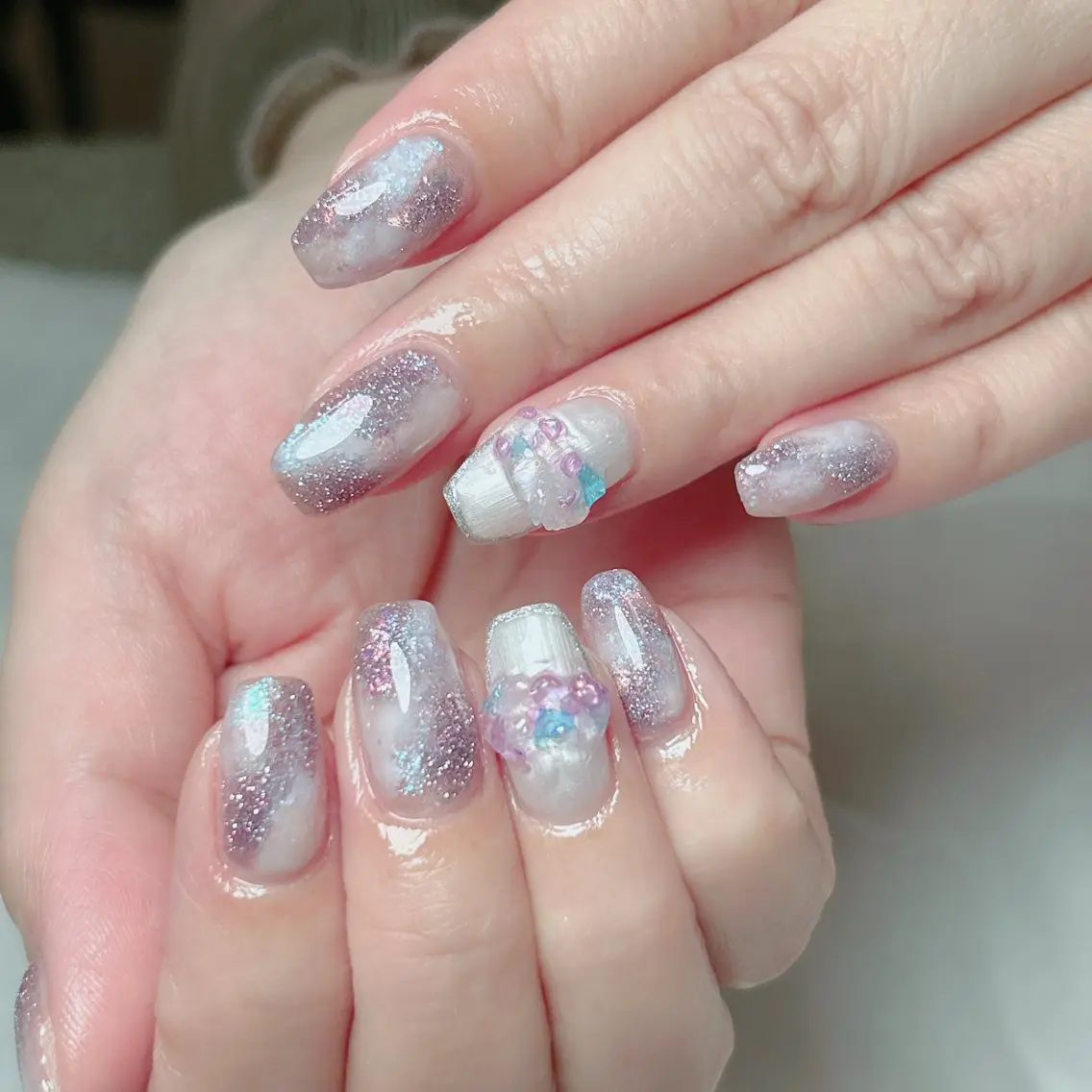 ネイル ジェルネイル 韓国ネイル ニュアンスネイル シンプルネイル ワンホンネイル ハンドネイル Cute Tips nailのネイルデザイン