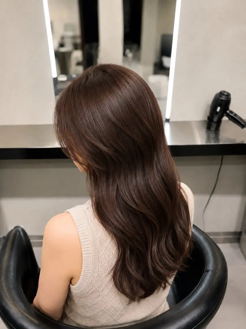 ミディアム カラー ブラウンカラー トリートメント 🌈ウルトワ水素 髪質改善naru🌈のヘアスタイル