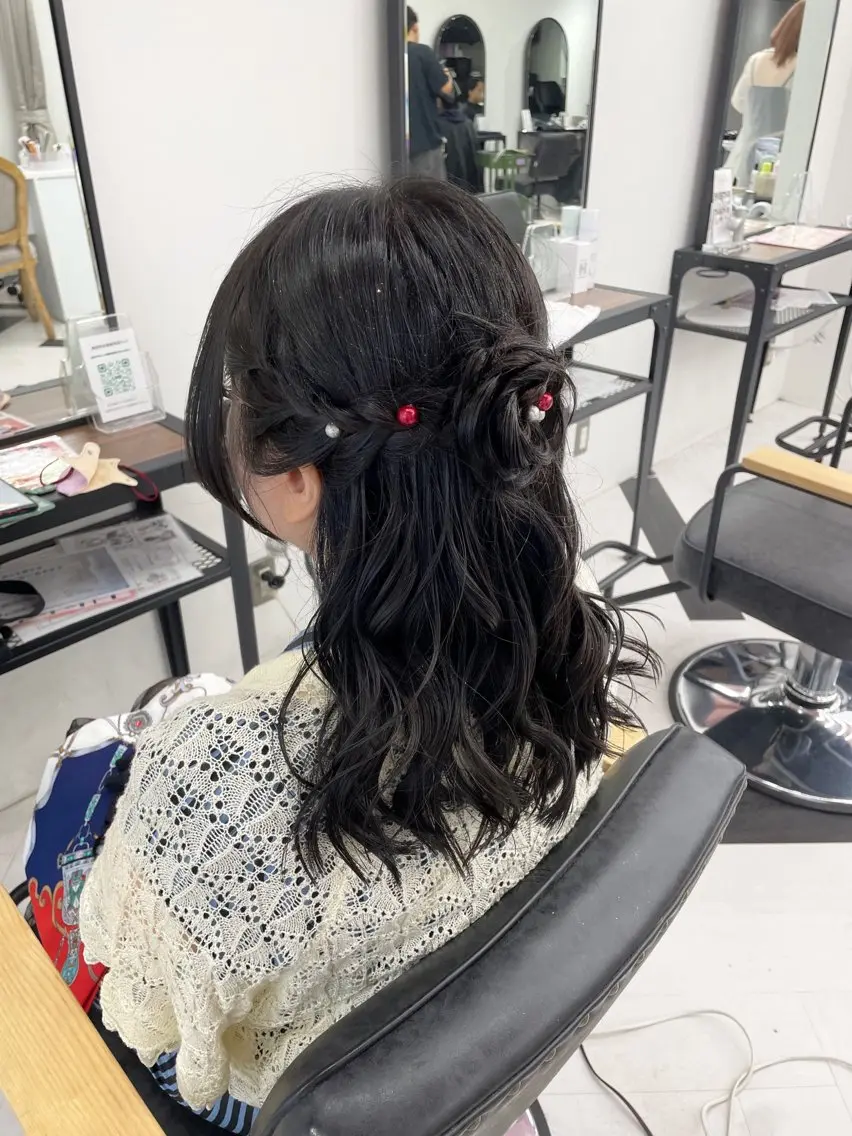 セミロング カラー パーマ ヘアアレンジ メンズ mona/ ストレートスタイル✨のヘアスタイル