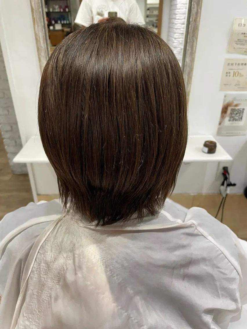ショート カラー ブラウンカラー オーガニックカラー ヘアカラー ヘッドスパ 吉田 凱翔のヘアスタイル
