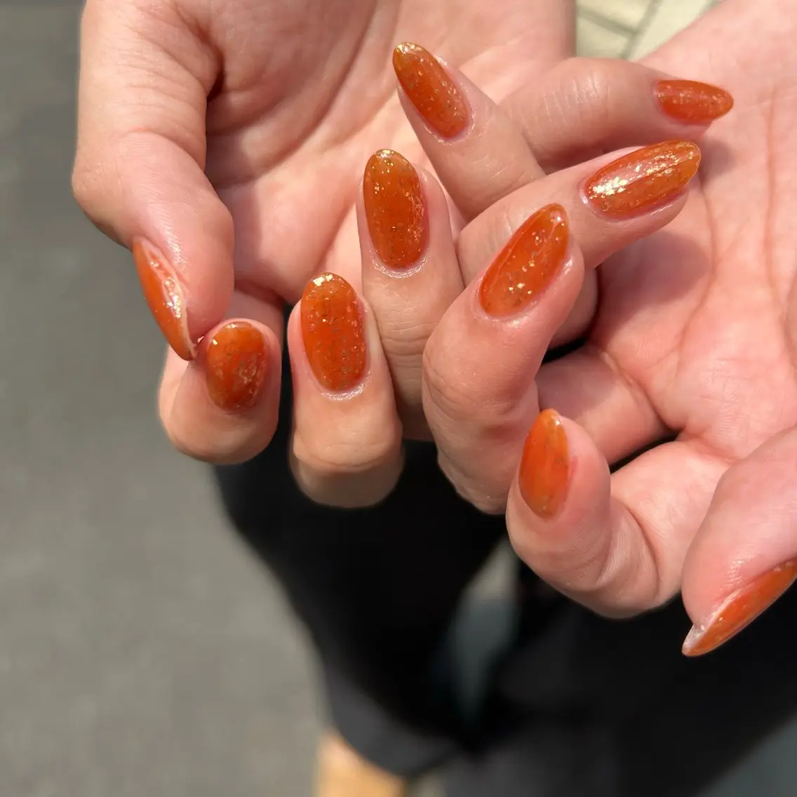 ネイル ラメ(グリッター) ワンカラーネイル シンプルネイル Ezura Yumiのネイルデザイン