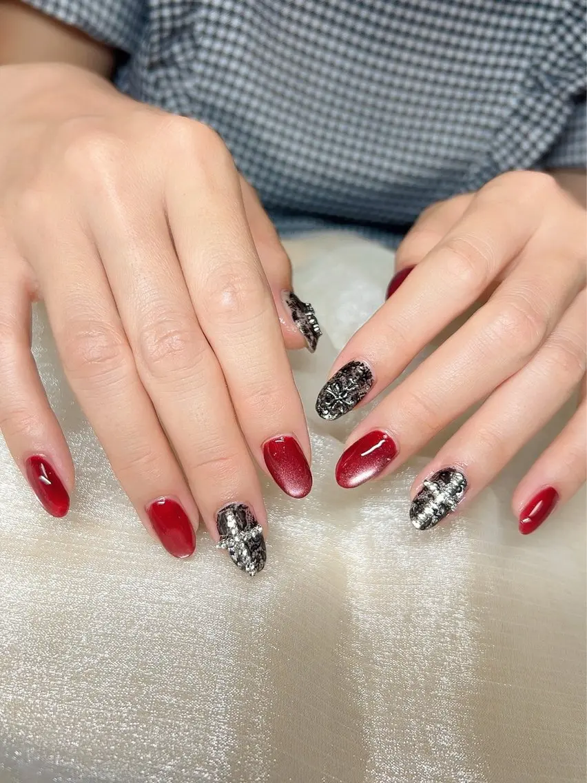 ネイル レース マグネットネイル LUKA NAILのネイルデザイン