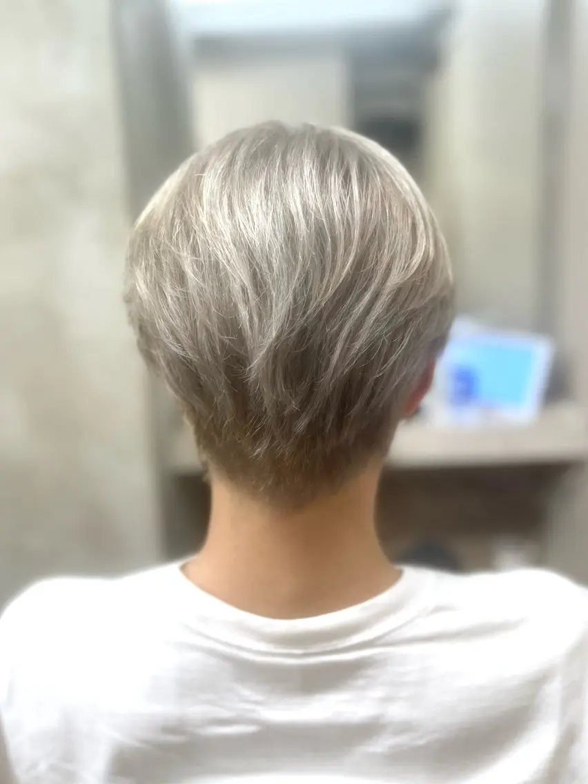 ショート カラー メンズ ヘアカラー トリートメント 多系統似合わせ/ tsuburaのヘアスタイル