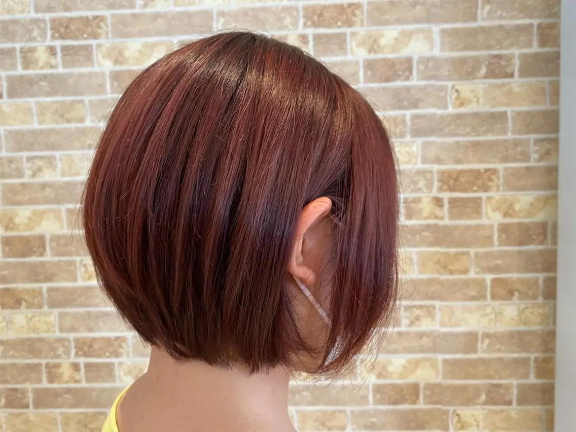 ショート 前下がりボブ ボブ スパイキーショート パーマ　具志堅　太志のヘアスタイル