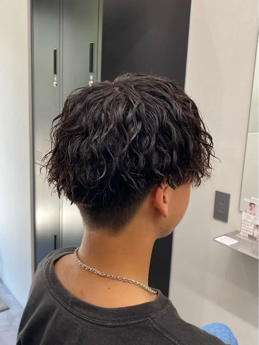 メンズ カット パーマ トリートメント 今吉舞美 /ケアパーマ/鎌取のヘアスタイル
