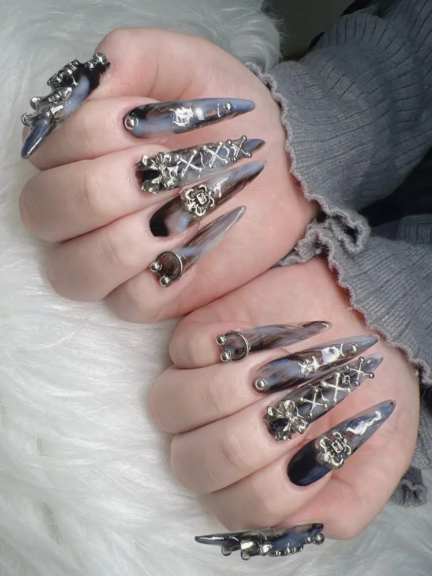 ネイル ハンドネイル Lee Nails チップ長さだし専門店のネイルデザイン