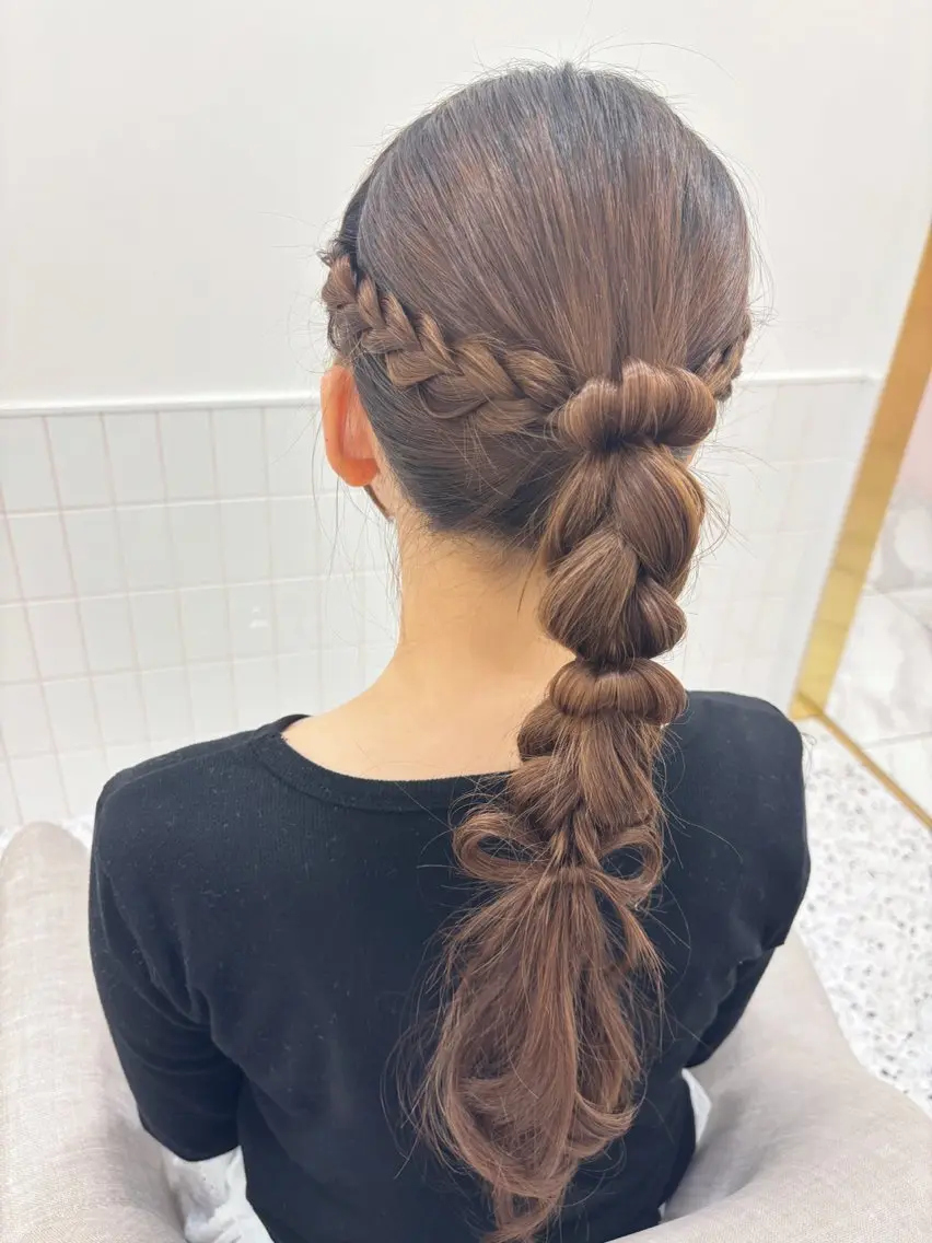 ヘアアレンジ ヘアセット 福与 美和のヘアスタイル