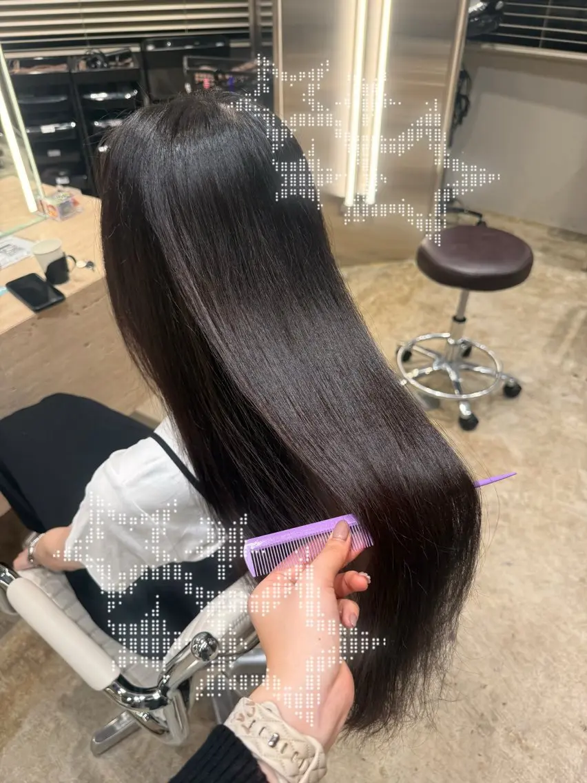 ロング カラー over hair 池袋　yuriaのヘアスタイル