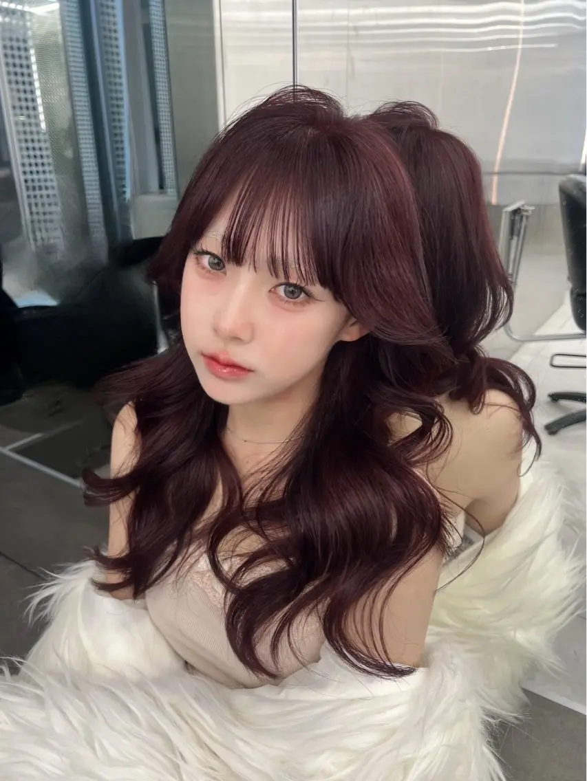 ロング カット ヘアカラー トリートメント 銀座/韓国/ワンホン 🤍艶髪🖤nahoのヘアスタイル