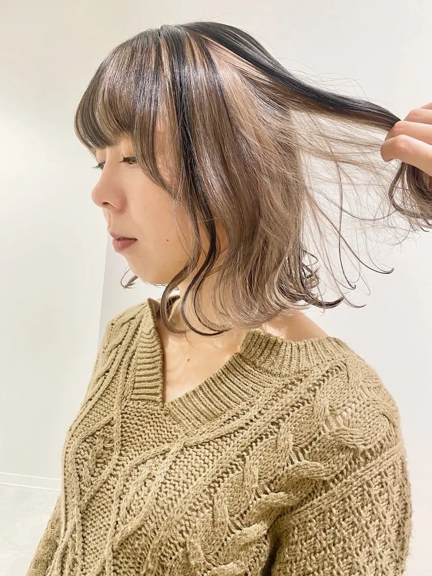 カラー ヘアカラー 🚀ブリーチなし/ ベージュ🥨たまきのヘアスタイル