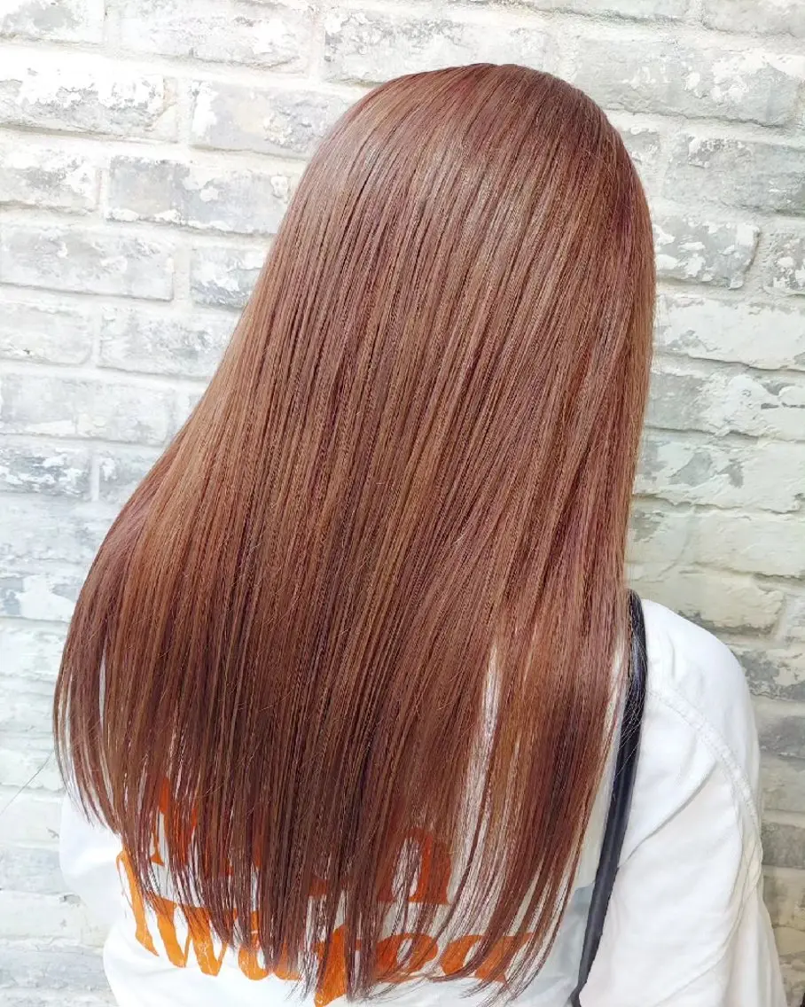 カラー ロング ベージュカラー ピンクカラー ピンクベージュ ヘアカラー トリートメント ブリーチ・ハイトーン 特化🎉内山のヘアスタイル