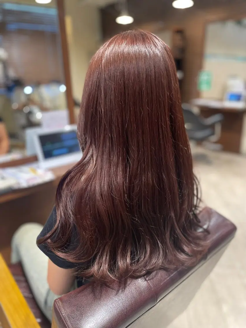 ロング カラー 長谷川 黎のヘアスタイル