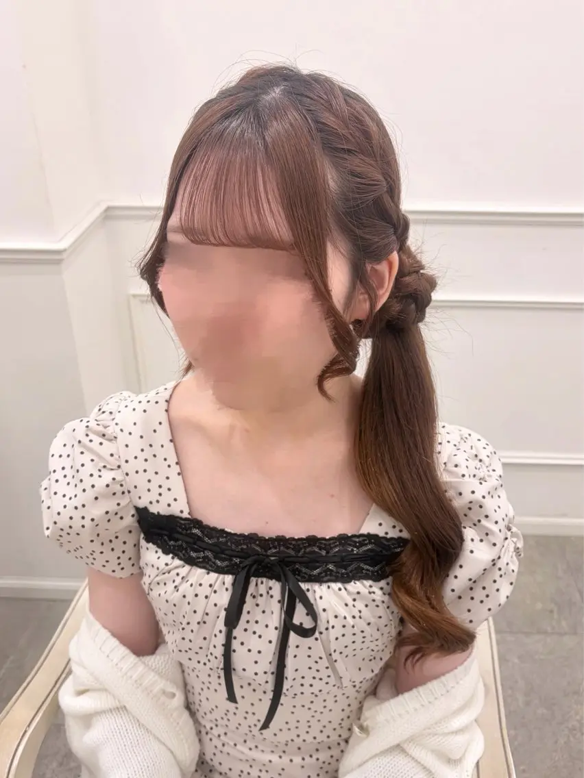 ヘアアレンジ お団子ヘア 木村 しずかのヘアスタイル