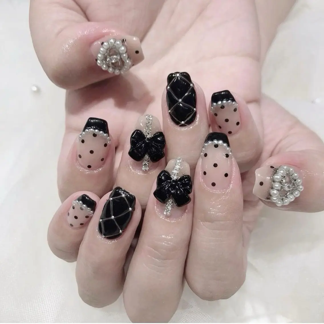 ネイル 長さ出し ハロウィン マグネットネイル ミラーネイル ネイルチップ Lee Nails チップ長さだし専門店のネイルデザイン