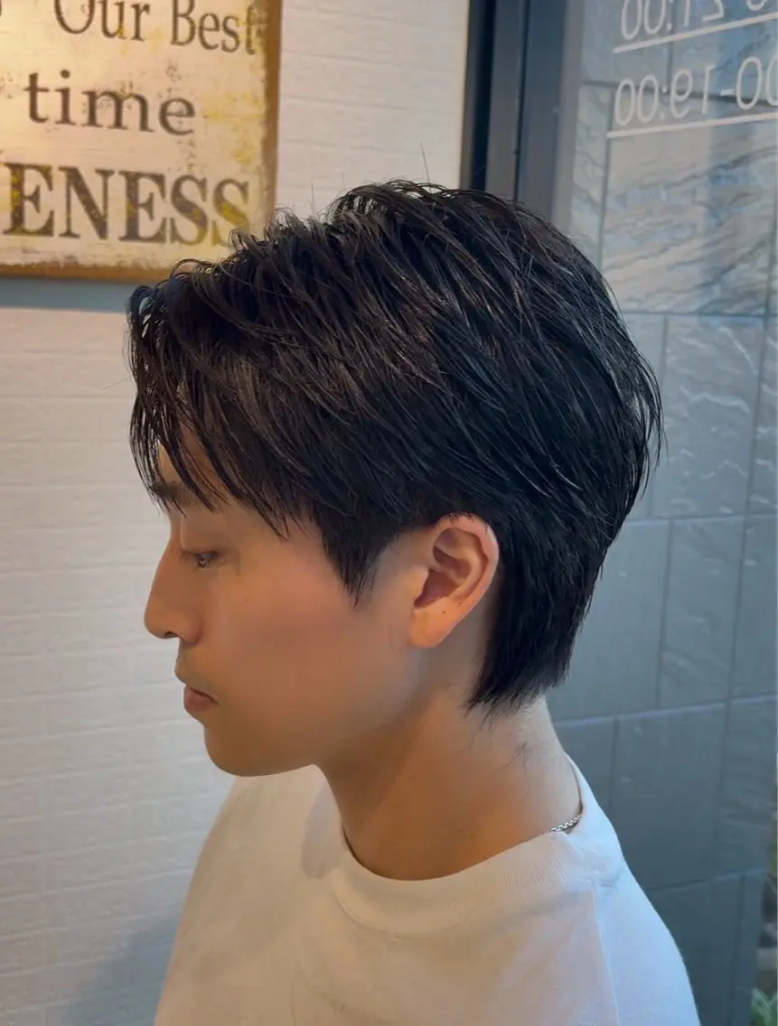 ショート メンズ 刈り上げ ショートヘア 藤原 幸大/名取美容師のヘアスタイル