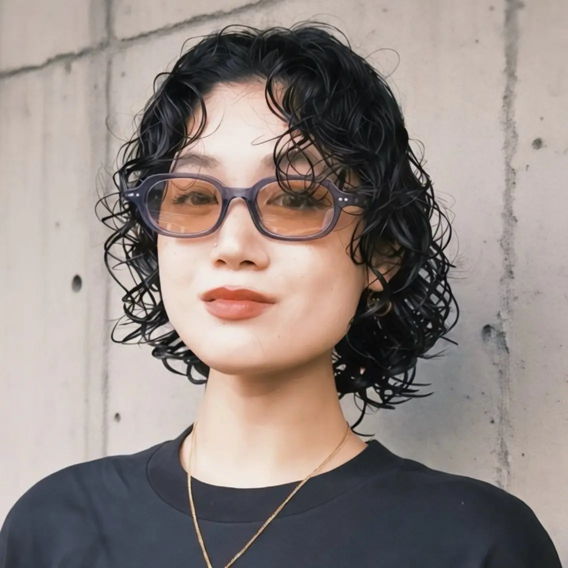 ショート カラー パーマ カット パーマ デジタルパーマ🌀レ イヤー🍃かんたまるのヘアスタイル